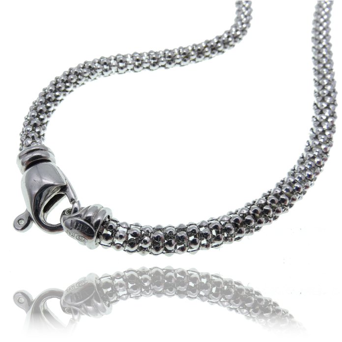 Berry Sterling Silver Gent's Chain - SS = 16.6 grams. Item #CRG-CHSS-618-20.