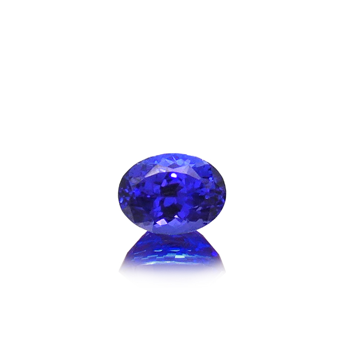 This impressive 4.20ct oval Tanzanite is cut by award-winning cutter Jeff Gurecky, who has pieces of his work in the Smithsonian National Museum. And, is a two-time winner of the German Idar-Oberstein Jewelry & Precious Stones Award. Item #CCJ-TZ-632.