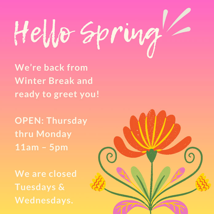 Koorey Creations April Hours