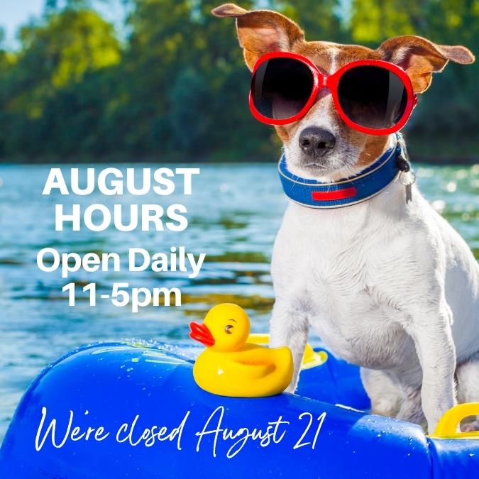 Koorey Creations August Hours